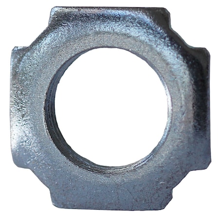 Dottie Conduit Fitting Locknut, 3/8 in, Threaded, Steel, Zinc Plated LN38